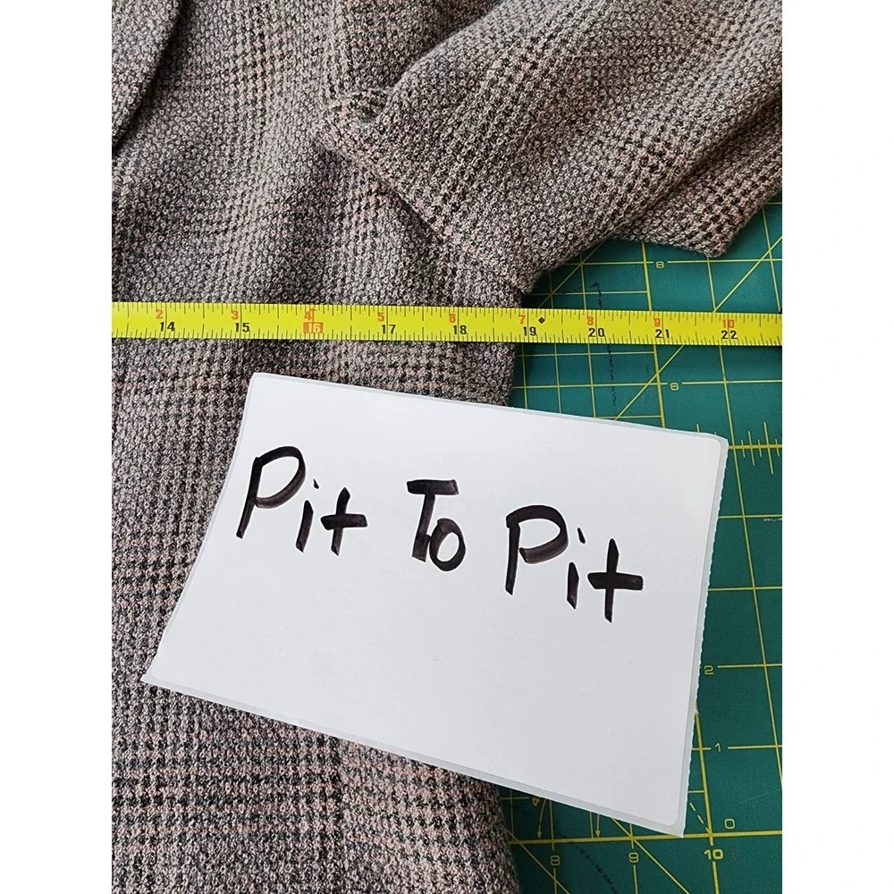 Vintage Longline Blazer Plaid 8 Academia Heritage‎ Wool Blend Jacket Career Work